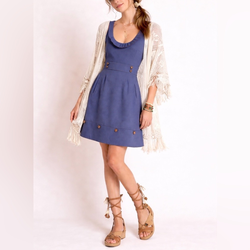 Anthropologie Moulinette Soeurs Womens Wool Blend A Line, Pockets Dress Size: 0